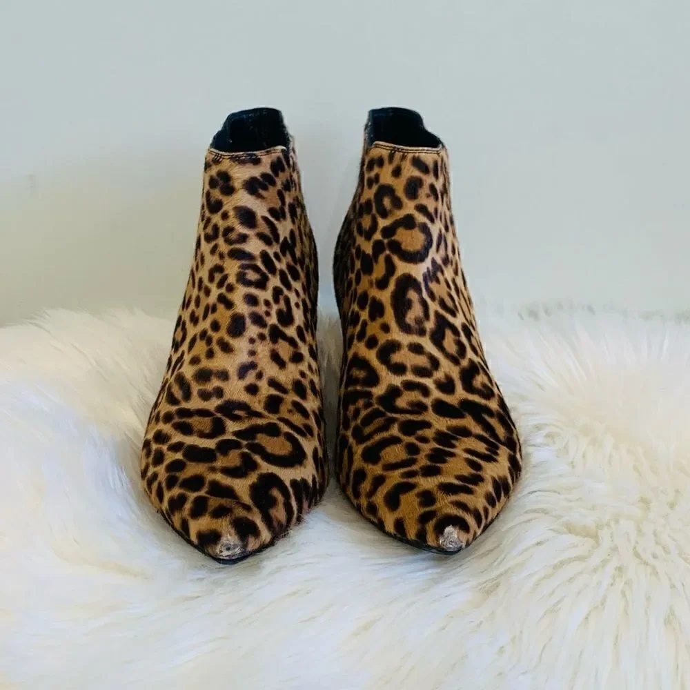 Burberry Camel Pony Hair Animal Print Booties! 🔥